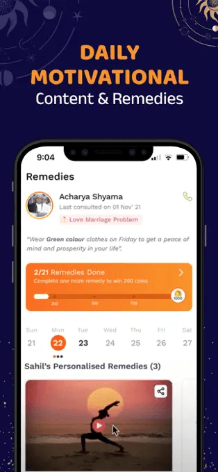 Bodhi remedies — personalized daily remedies with calendar tracking and progress