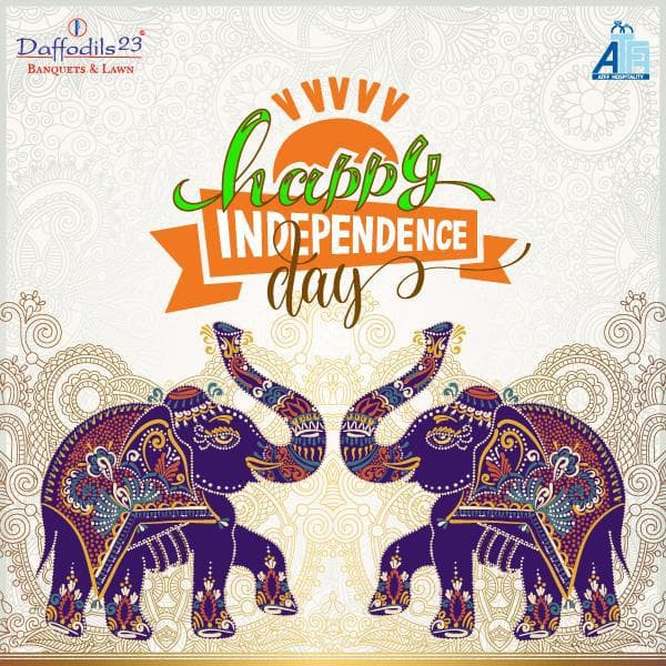 Happy Independence Day — illustrated elephants