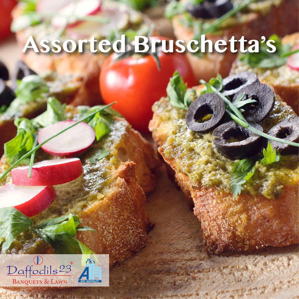 Assorted Bruschetta — catering showcase
