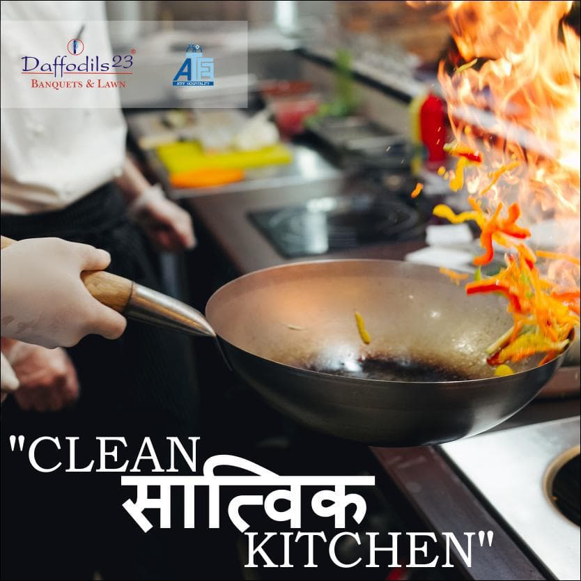 Clean Satvik Kitchen — hygiene and quality messaging