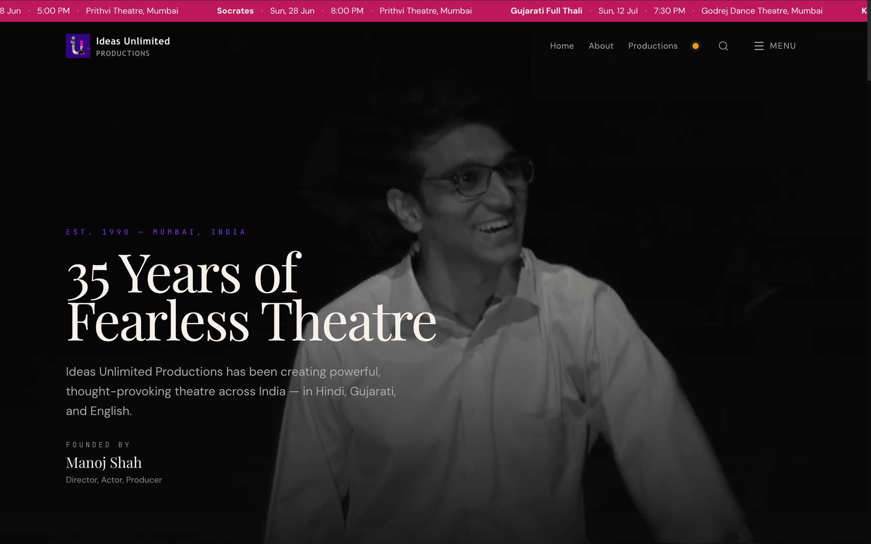 35 years of theatre, online in 4 days