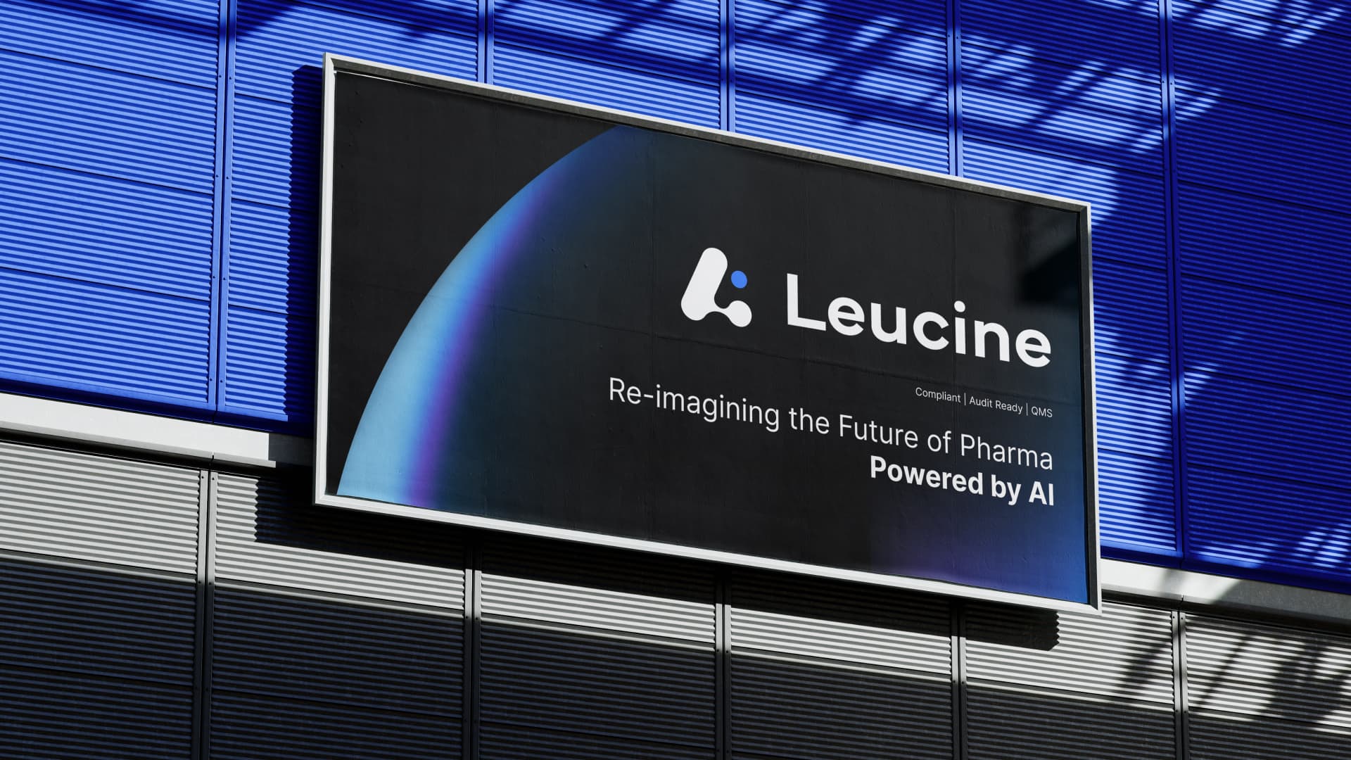 Outdoor industrial-facade signage