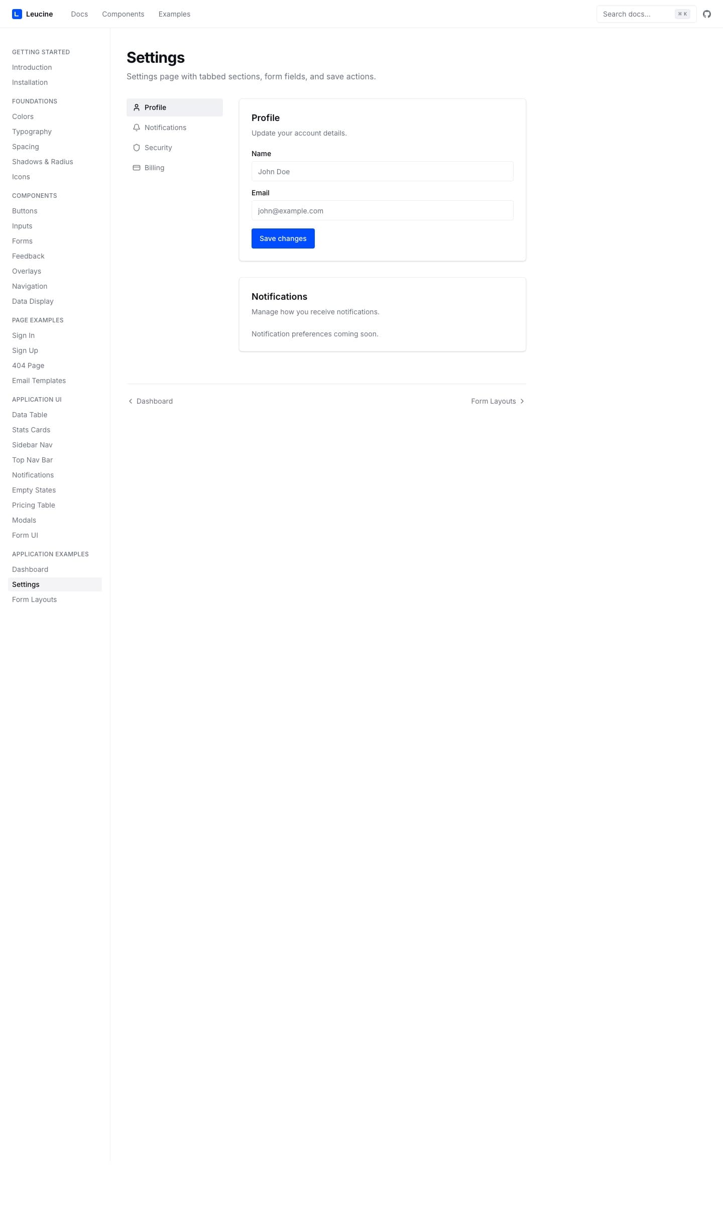 Page from blocks